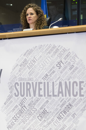 Photo 9: LIBE Committee meeting.  Inquiry hearing on Electronic mass surveillance of EU citizens.  Statement by Mr Glenn GREENWALD