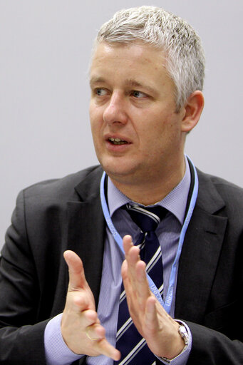 Fotó 14: Matthias Groote European Parliament Head of Delegation speaks during  meeting with Parliamentarians of Brazil during the United Nations Climate Change conference in Doha, Qatar, Tuesday, Dec.4, 2012.