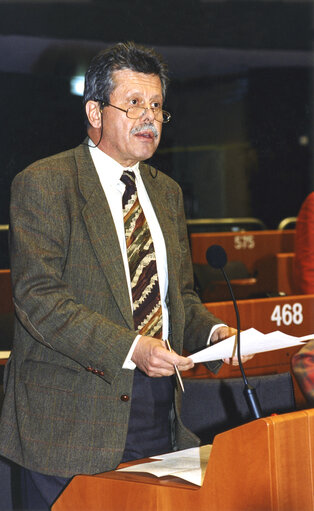 Foto 1: SAKELLARIOU Jannis in the hemicycle of the European Parliament in Strasbourg in November 1994