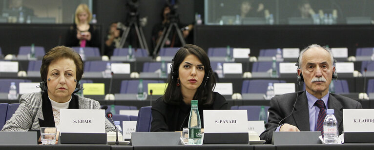 Joint meeting of the committee on foreign affairs, the committee on development and subcommittee on human rights, in association with the delegation for relations with Iran.  Exchange of views with the representatives of 2012 Sakharov prize laureates