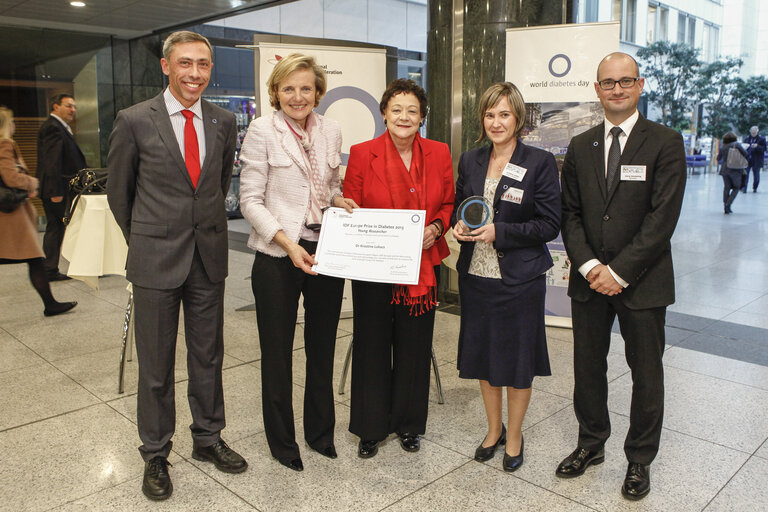 Valokuva 6: Award ceremony of the 2013 IDF Europe Prizes in Diabetes