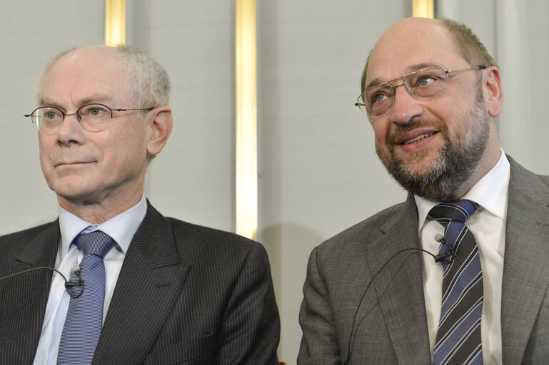 Valokuva 18: Press Conference of the 3 Presidents of the European Union for The Nobel Peace Prize 2012 award