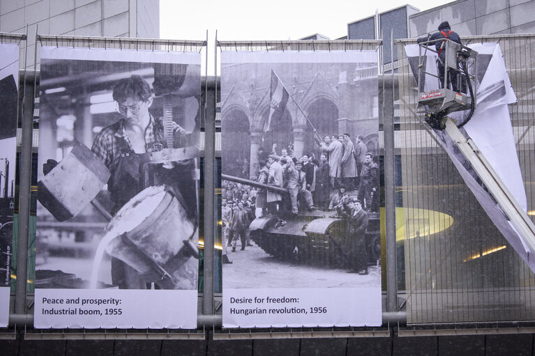 Photo 27 : Nobel Peace Prize ceremony: broadcast set up at EP in Brussels