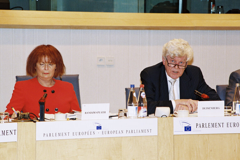 Foto 3: Meeting of the subcommittee on Monetary Affairs in Brussels