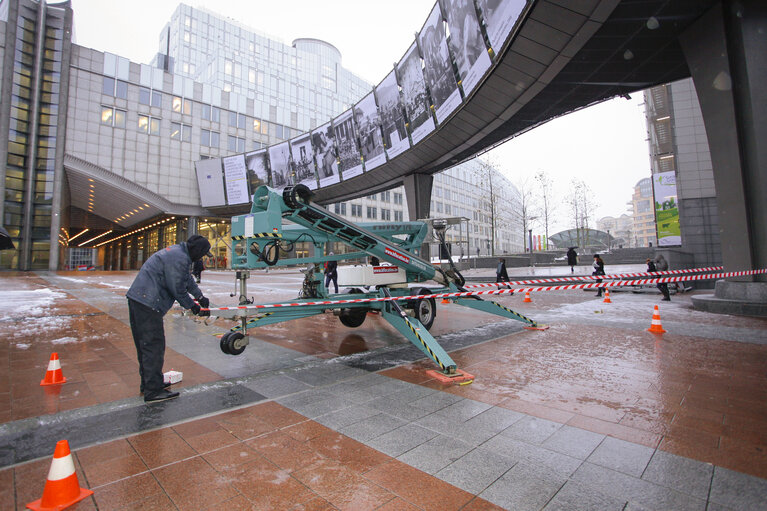 Photo 38 : Nobel Peace Prize ceremony: broadcast set up at EP in Brussels