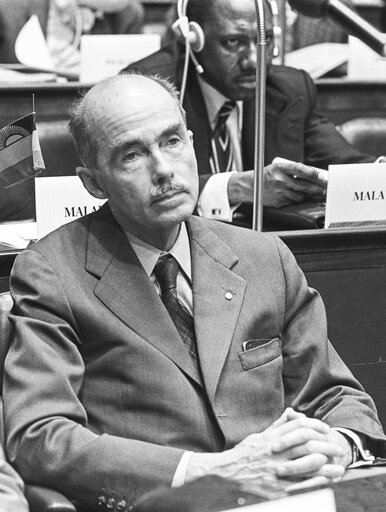 Fotagrafa 14: Otto von HABSBURG during the African Caribbean and Pacific group of states dialogue with Europe in 1978 in Luxembourg