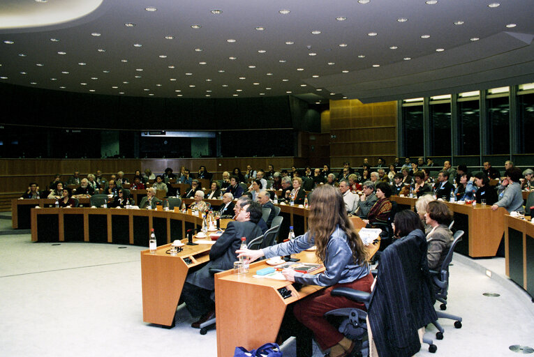 Photo 19: German multimedia director and publicist Gottfried WAGNER presents his book entitled L'heritage Wagner - Une autobiographie in Brussels