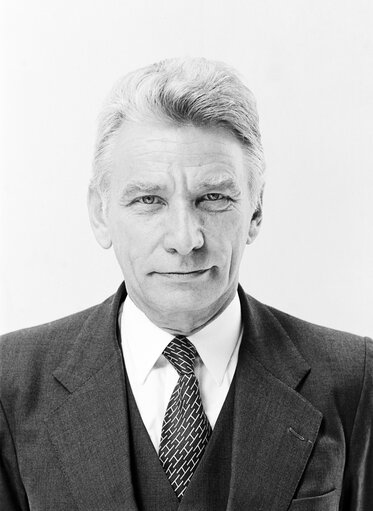 Portrait of the MEP Jean A.E.E. MEO in September 1981.