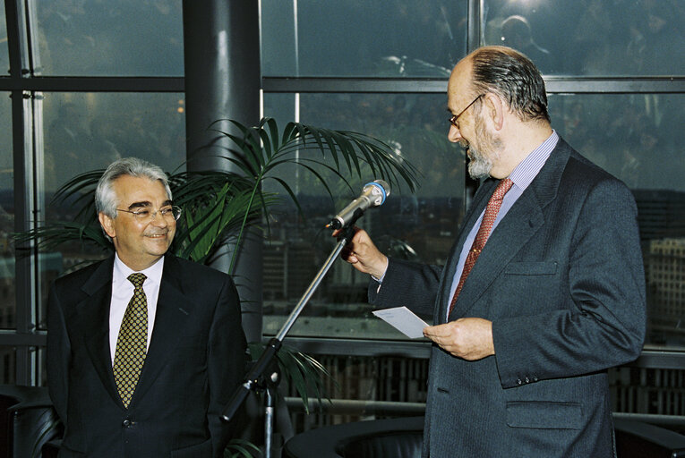 Suriet 3: EP President attends the presentation of the book of MEP Carles-Alfred GASOLIBA i BOHM in Brussels