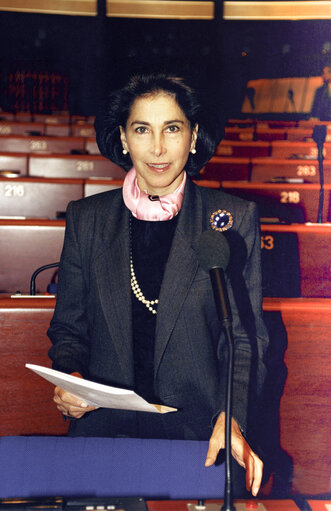 Photo 2 : RAWLINGS Patricia in the hemicycle of the European Parliament in Strasbourg in April 1994