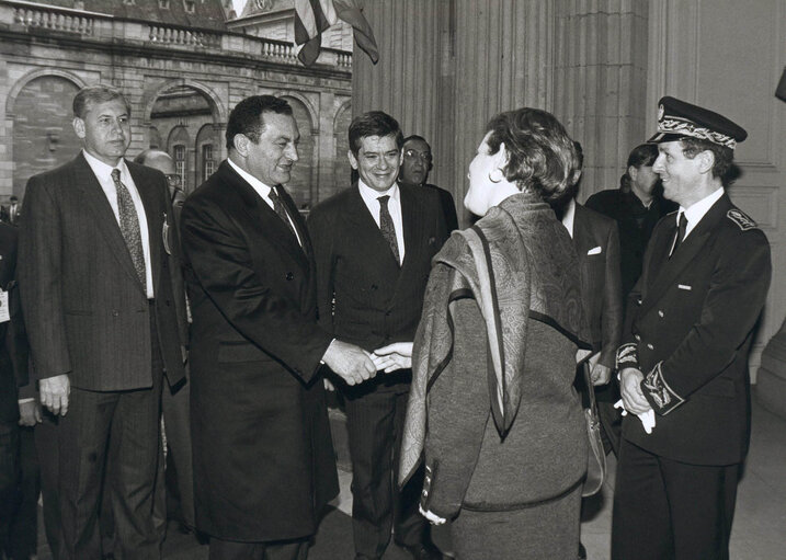 Fotografia 13: Visit of the President of Egypt to the EP in Strasbourg.