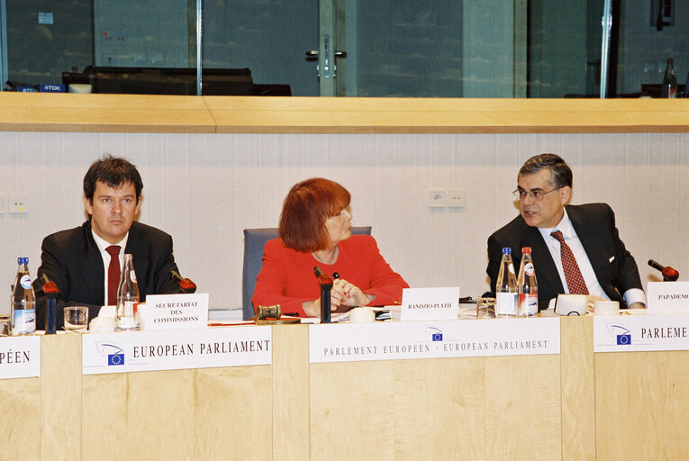 Foto 5: Meeting of the subcommittee on Monetary Affairs in Brussels