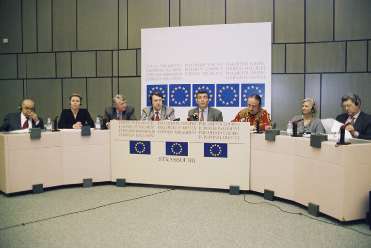 Press conference in Strasbourg