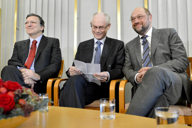 Valokuva 17: Press Conference of the 3 Presidents of the European Union for The Nobel Peace Prize 2012 award