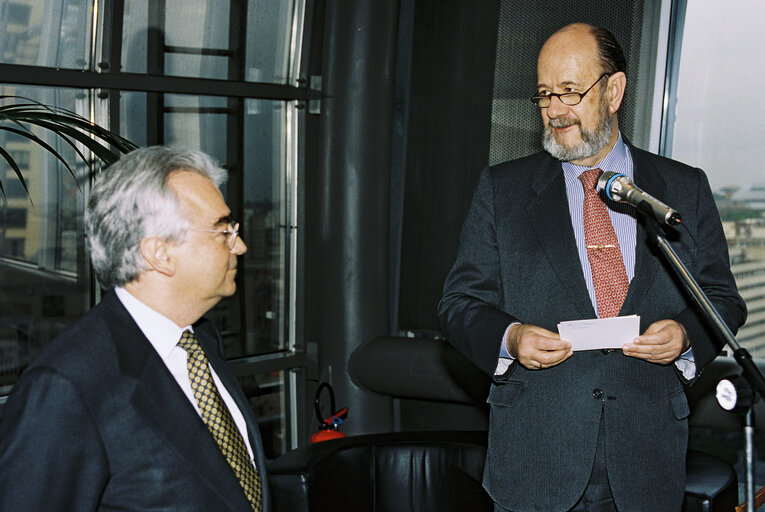 Photo 5: EP President attends the presentation of the book of MEP Carles-Alfred GASOLIBA i BOHM in Brussels