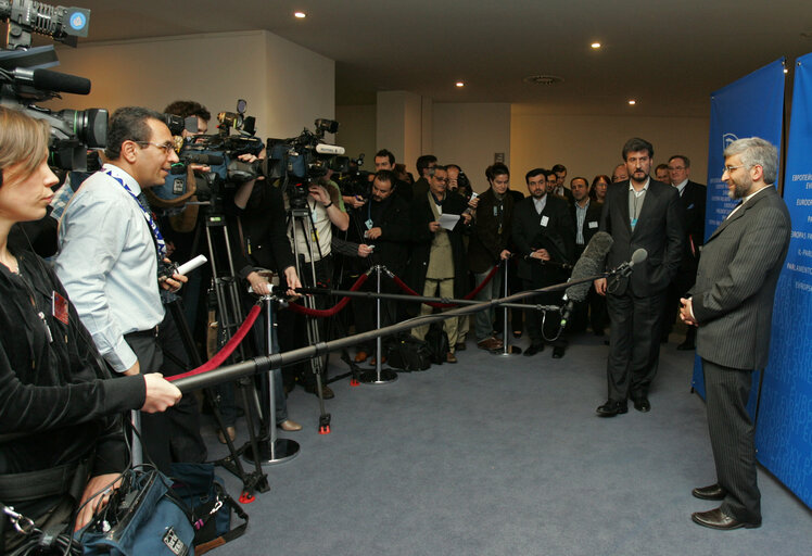 Press point following the AFET committee meeting with the Secretary General of the Supreme National Security Council of the Islamic Republic of Iran.