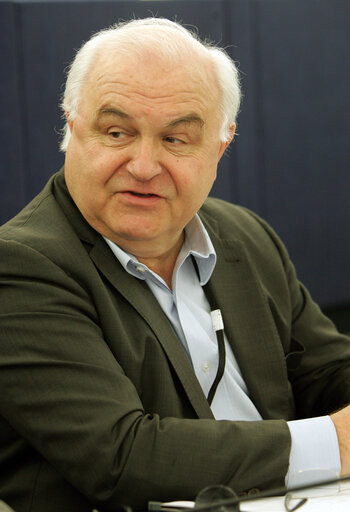 Photo 5: MEP Bernard LEHIDEUX attends a plenary session in Strasbourg