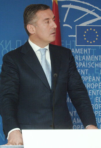 Nuotrauka 4: Press conference following the EP President's meeting with the Prime Minister of the Republic of Montenegro.