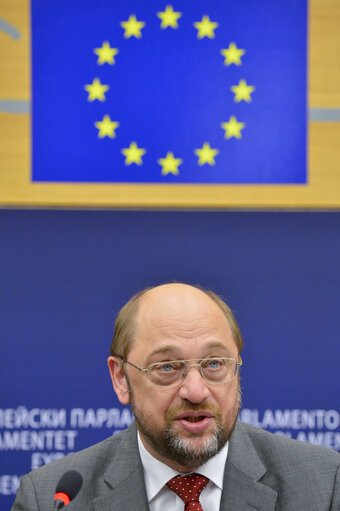 Foto 16: EP President holds a joint press conference with the President of Peru