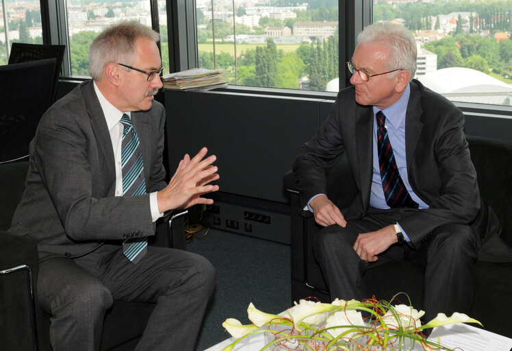 EP President meets with German Minister of State for Europe, in Strasbourg