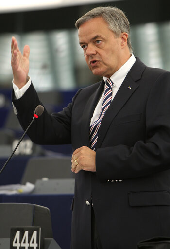 Снимка 2: Christoph KONRAD in plenary session in Strasbourg.