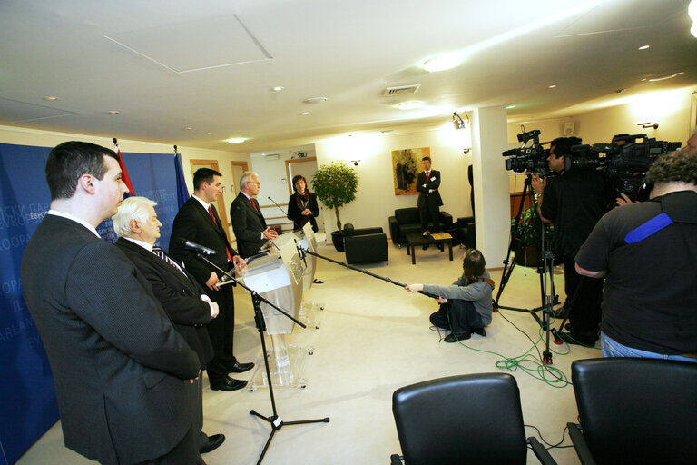 Press conference following the EP President's meeting with the acting Speaker of the Serbian Parliament.