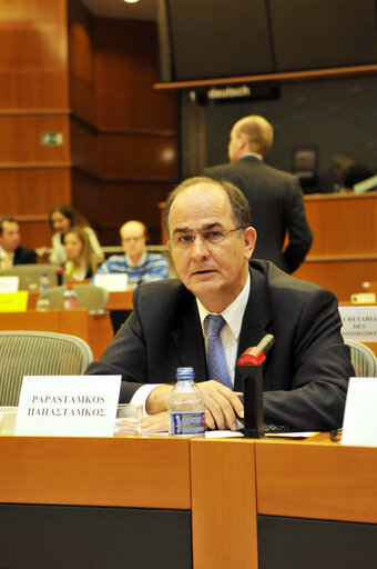 Fotó 4: MEP Georgios PAPASTAMKOS attends a meeting in Brussels