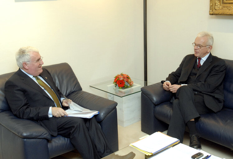 Photo 1: EP President meets with the Irish Minister of European Affairs.