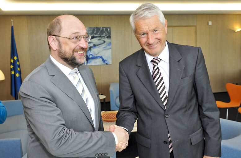 Φωτογραφία 4: Martin SCHULZ - EP President meets with Thorbjorn JAGLAND - Secretary General of the Council of Europe