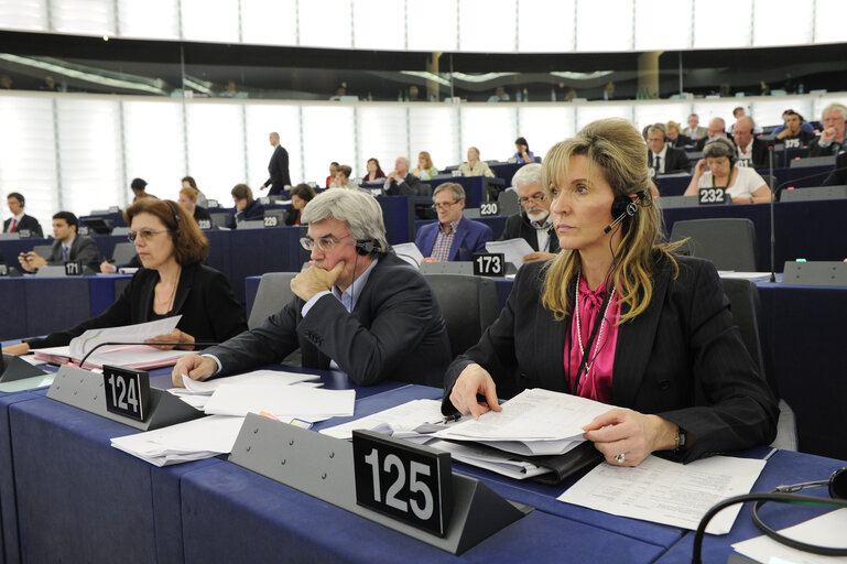 MEP Martina ANDERSON attends a plenary session in Strasbourg