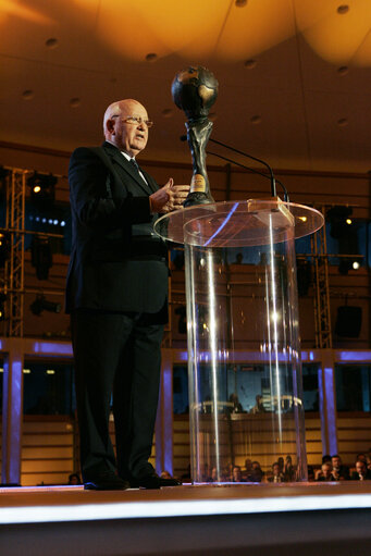 Valokuva 12: Visit of former President of the Soviet Union Mikhail Gorbatchev to the European Parliament in Brussels