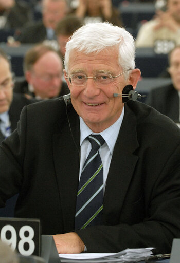 Reinhard RACK MEP in plenary session in Strasbourg.