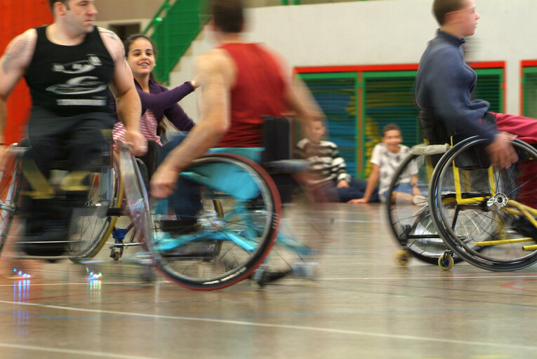 Fotogrāfija 21: Sports for wheelchair users.