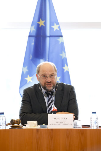 Fotografie 6: EP President at the Contact group Multiannual Financial Framework Meeting (MFF).