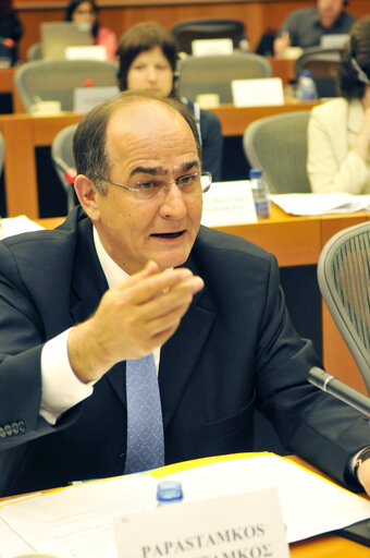 Fotografi 3: MEP Georgios PAPASTAMKOS attends a meeting in Brussels