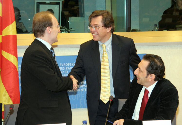 Fotografie 8: AFET Committee joint meeting with the Minister for Foreign Affairs of Macedonia.