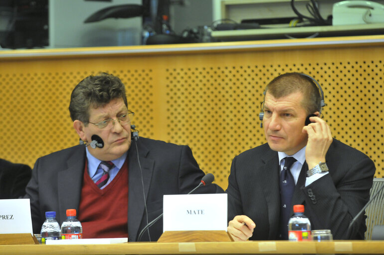 Foto 1: LIBE Committee meeting with the Minister for the Interior of Slovenia.