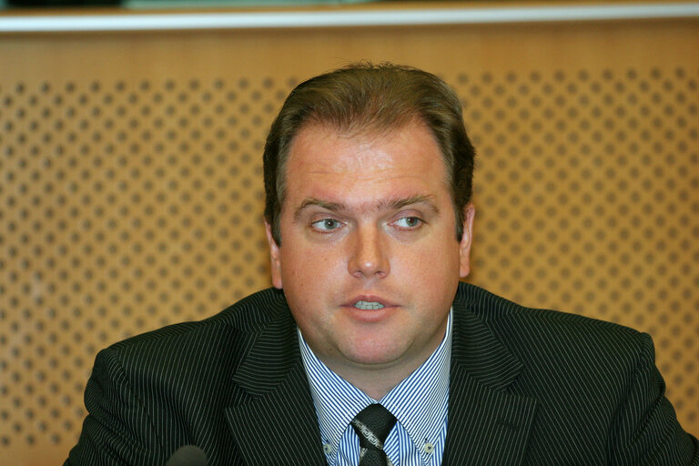 MEP Pawel Bartlomiej PISKORSKI attends a meeting in Brussels