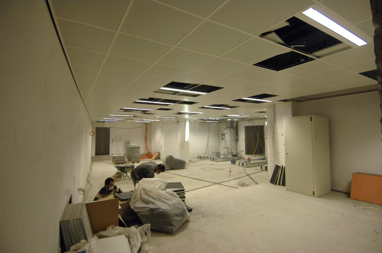 Photo 41: Ongoing construction works at the EP in Brussels.