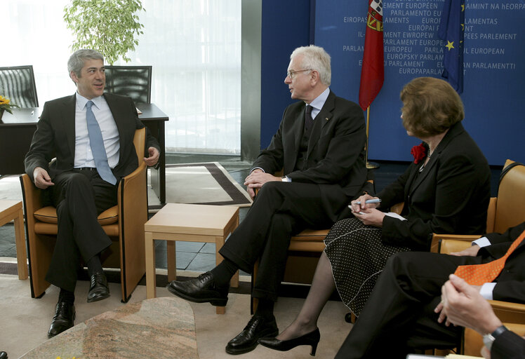 Fotografia 4: EP President meets with the Prime Minister of Portugal.