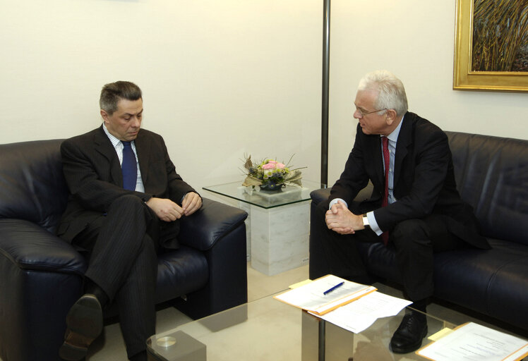 EP President meets with Mr Vladimir Drobnjak, EU Chief Negotiator of Croatia, in Brussels