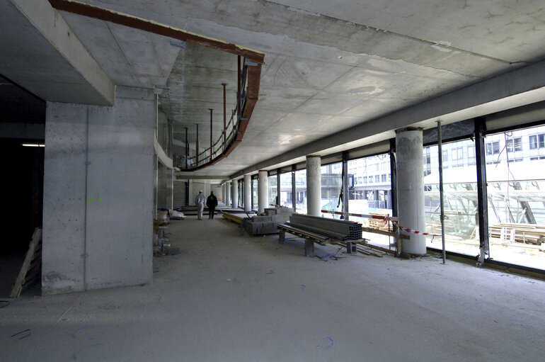 Fotografia 3: Ongoing construction works at the EP building in Brussels.