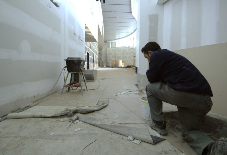 Fotografie 48: Ongoing construction works at the EP in Brussels.