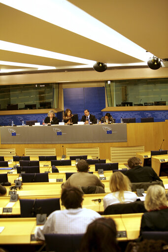 Photo 2: Press conference in Brussels following the visit of centres for detention of illegal immigrants in Belgium