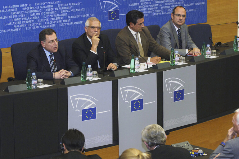 Press conference of EP President and Fouad SINIORA, Prime Minister of Lebanon, in Strasbourg