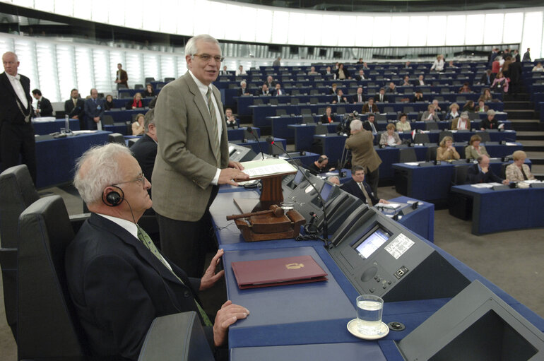 Φωτογραφία 10: Visit of the President of Malta to the EP in Strasbourg.