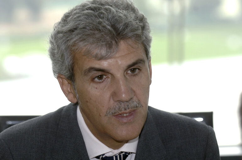 MEP Gerardo GALEOTE attends an interview in Strasbourg