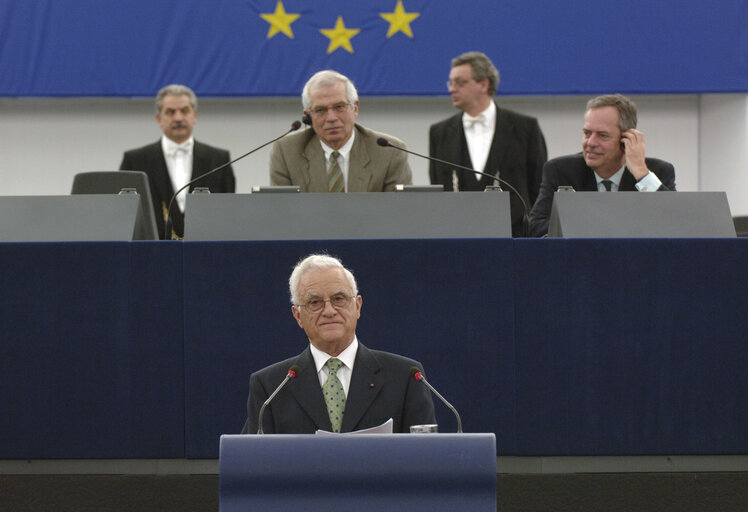 Φωτογραφία 2: Visit of the President of Malta to the EP in Strasbourg.