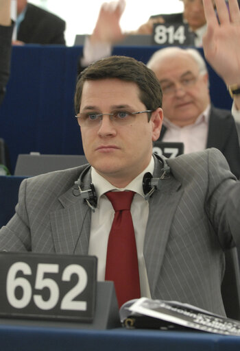 Fotó 4: MEP Eduard Raul HELLVIG attends a plenary session in Strasbourg