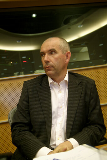 MEP Joost LAGENDIJK attends a meeting in Brussels